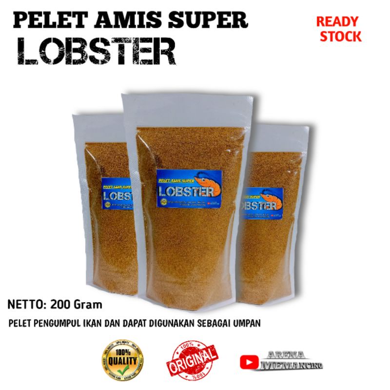 PELET LOBSTER, UMPAN PANCING IKAN MAS DAN NILA