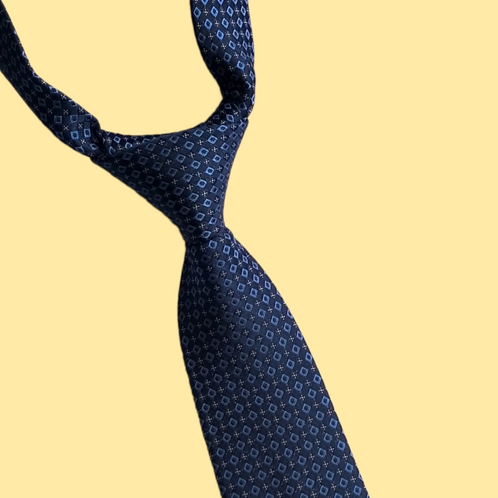 Dasi Pria Premium Quality Instant Siap Pakai Vecro Motif Free Box