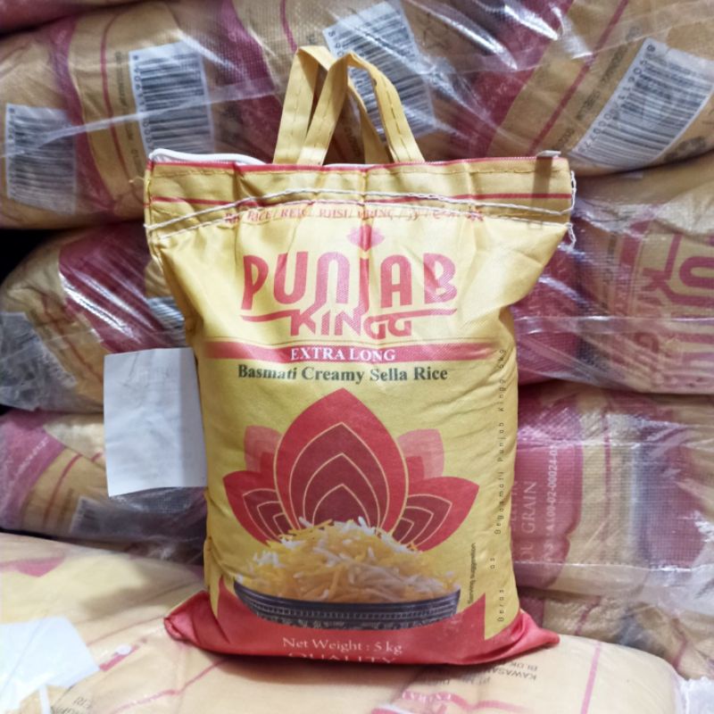 

Beras Basmati Punjab King Creamy Sella 1121 - Kemasan Asli 5 kg