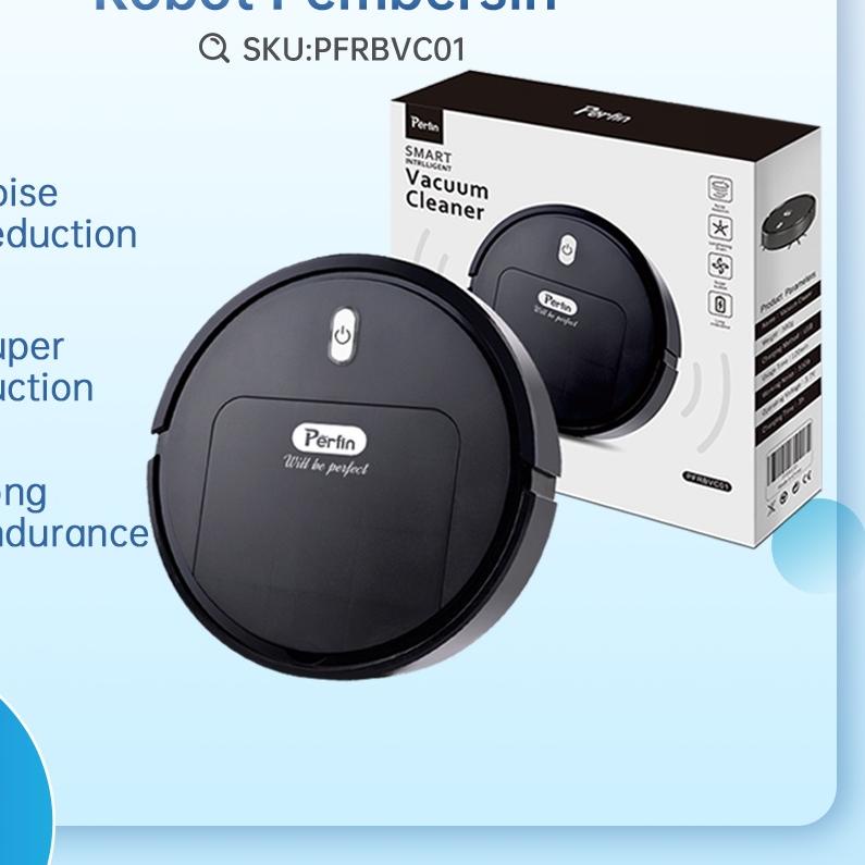 ➫ Perfin PFRBVC01 Robot Vacum/Robot Cleaner/ Smart Vacuum Vakum Auto Empty Station Robot Vacuum Clea