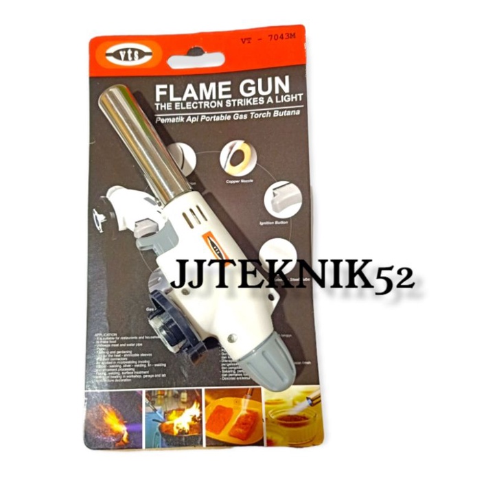 Flame Gun Kepala Las Gas Torch - Portable Gas Torch - Pematik Flame Gun