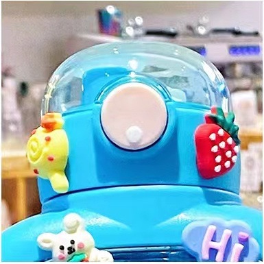 Gelas Perut Besar, Gelas Air Plastik Kapasitas Besar 1000ml, Botol Air Portabel Siswa, Pengganti Gelas Jerami Anak