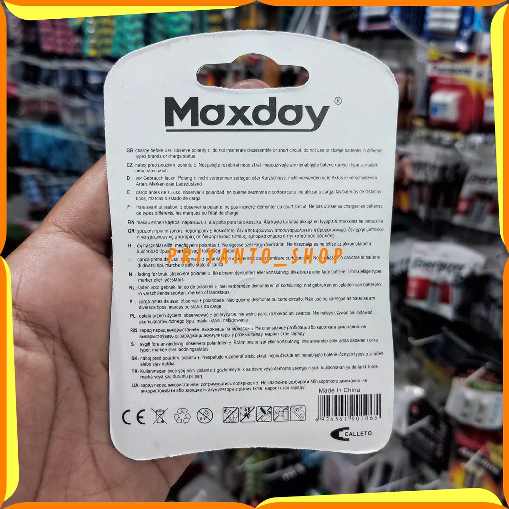 Batu Battery baterai A3 AAA Maxday 2700mAh Rechargeable Cas Ulang isi 2