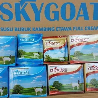 

susu kambing etawa bubuk full cream SKYGOAT/sky goat l 200 gr/10 sachet @20 gram l Etawwa SKYGOAT