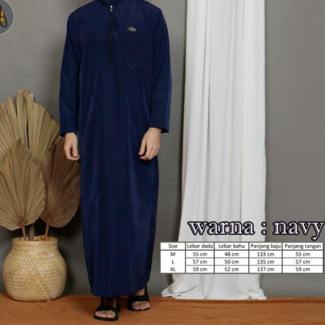 ⅍ Jubah - Jubah Pria - Gamis - Gamis Pria - Gamis Polos - Jubah Gamis Pria -  ELVANO ✶