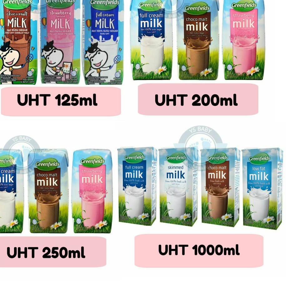 

➳ UHT Greenfields 125ml Perkarton isi 40 Greenfield ✽