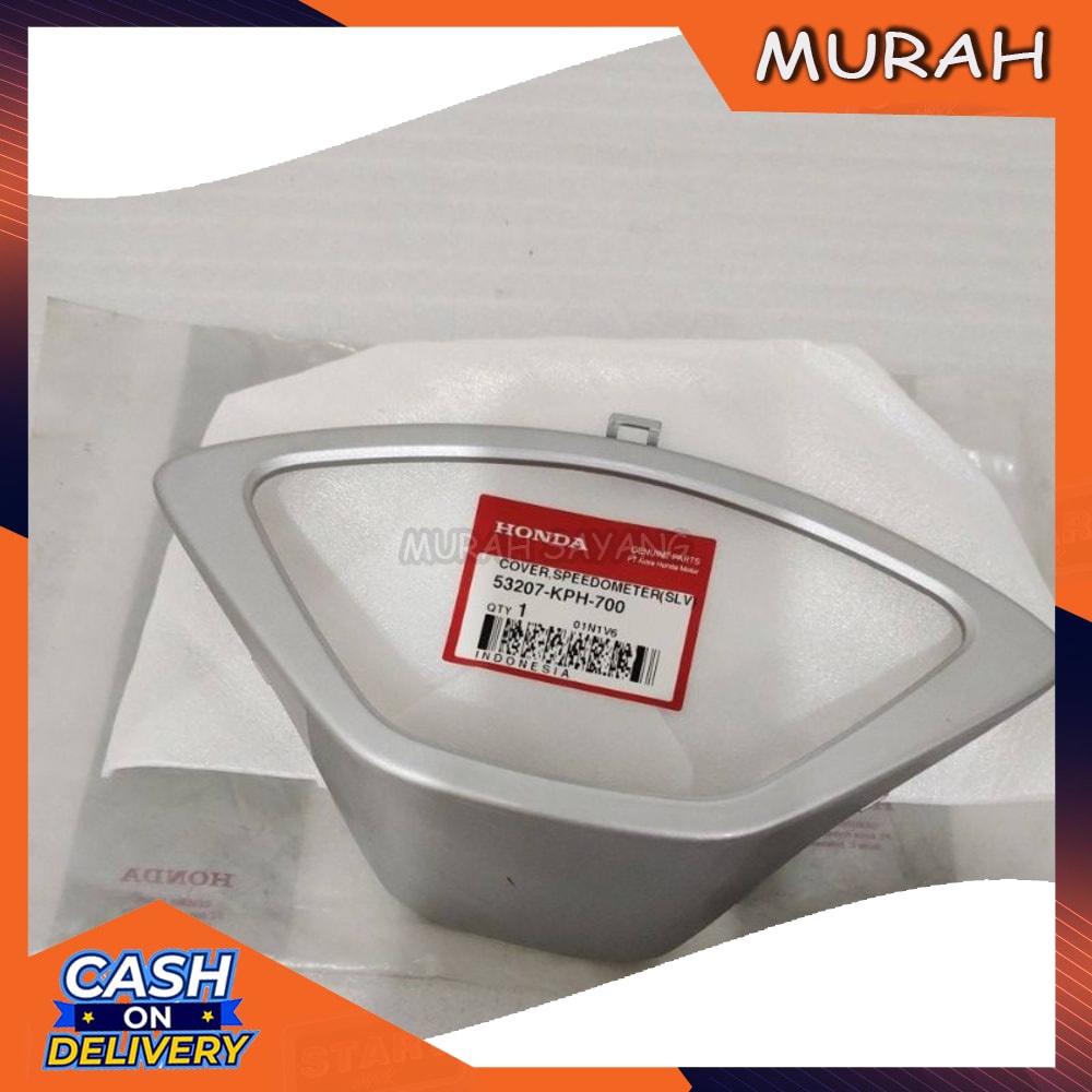 Cover list speedometer spedo Speedo spido Honda Supra 125 silver ORIGINAL 53207-KPH-700