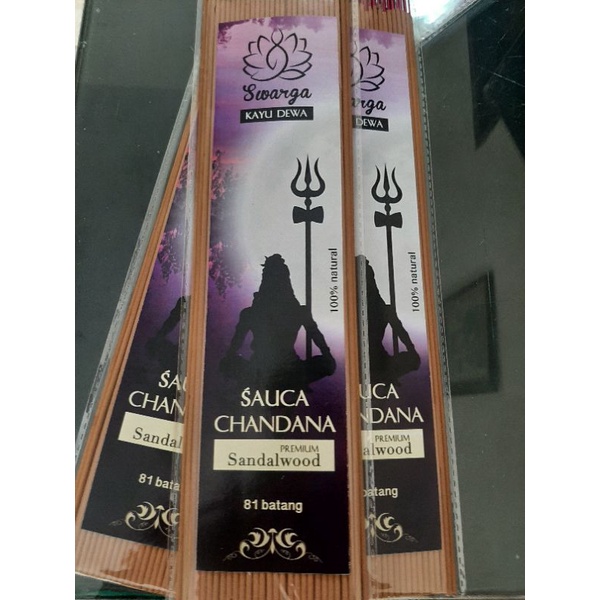 Dupa Hio Natural SAUCA CHANDANA 81 Batang Wangi Harum Cendana Asli Sandalwood