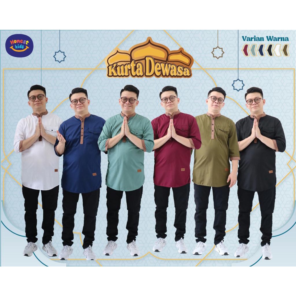 SET KURTA KEMKO kemeja koko RAYYA anak dan dewasa by honestkids