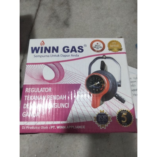 Regulator Gas dengan pengunci ganda