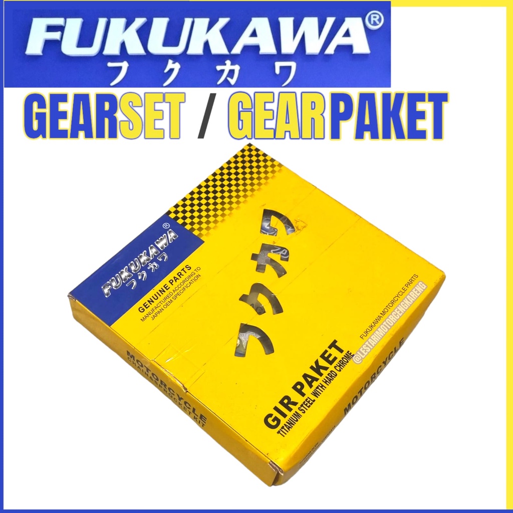 GEAR SET GIR PAKET R15 NEW V3 MT 15 VIXION R XSR FUKUKAWA OEM JAPAN