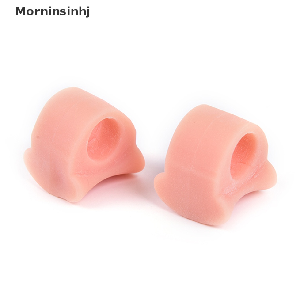 Mornin 1pasang Silicone Gel Toe Spacer Separator Perata Spreader Bunion Pereda Nyeri id