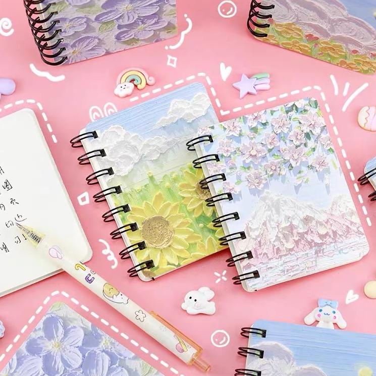 

B37 DIARY MINI A7 MOTIF 3D | DIARY SPIRAL A7 ESTETIK LUKISAN TERPOPULER ひ