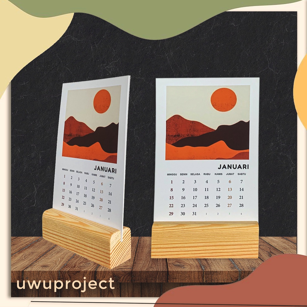 

Kalender Meja Aesthetic untuk hadiah dan dekorasi ruang kerja