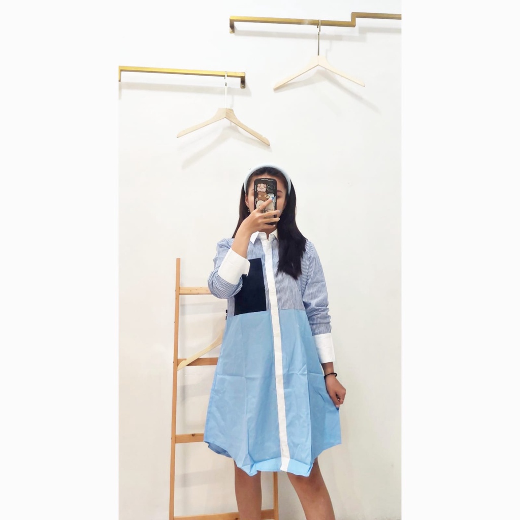 ZOE TUNIK KOMBINASI LENGAN PANJANG TUNIK LENGAN PANJANG MUSLIMAH