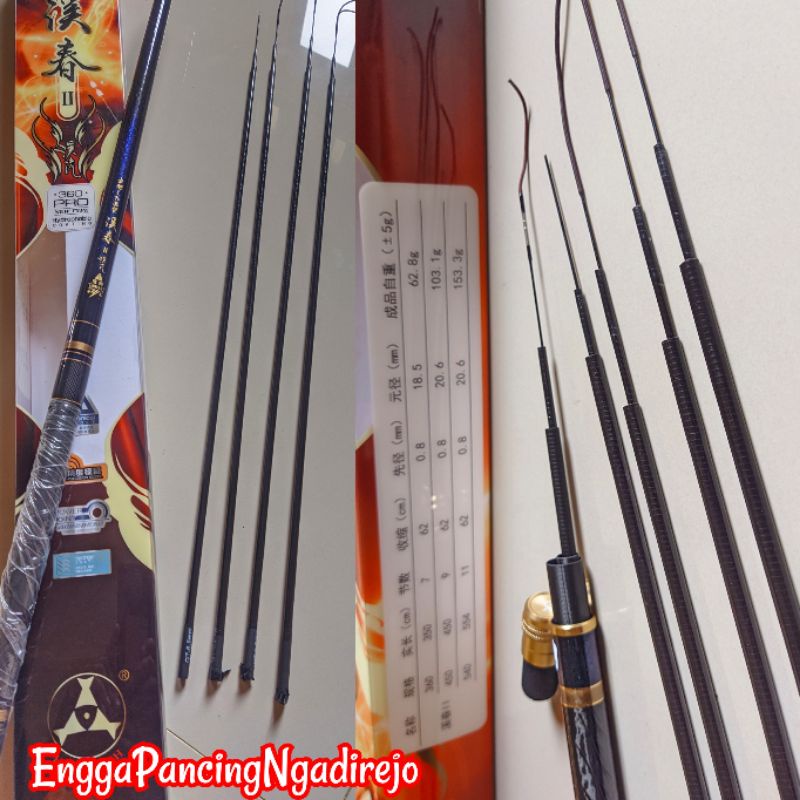 sparepart carbon joran pancing threefish xi chun
