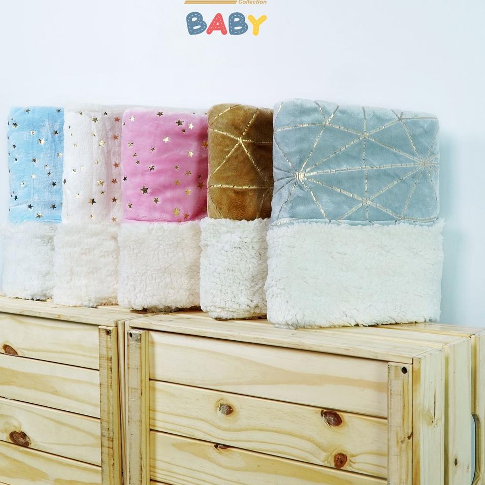 ♕ Kintakun Sherpa Foil Selimut Bayi 76 x 102 cm ♫