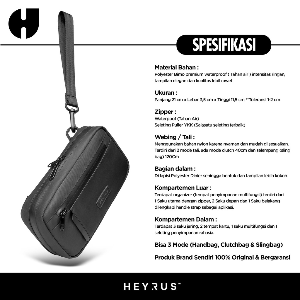 HEYRUS RUSEL I Handbag Valo Clutch Pria