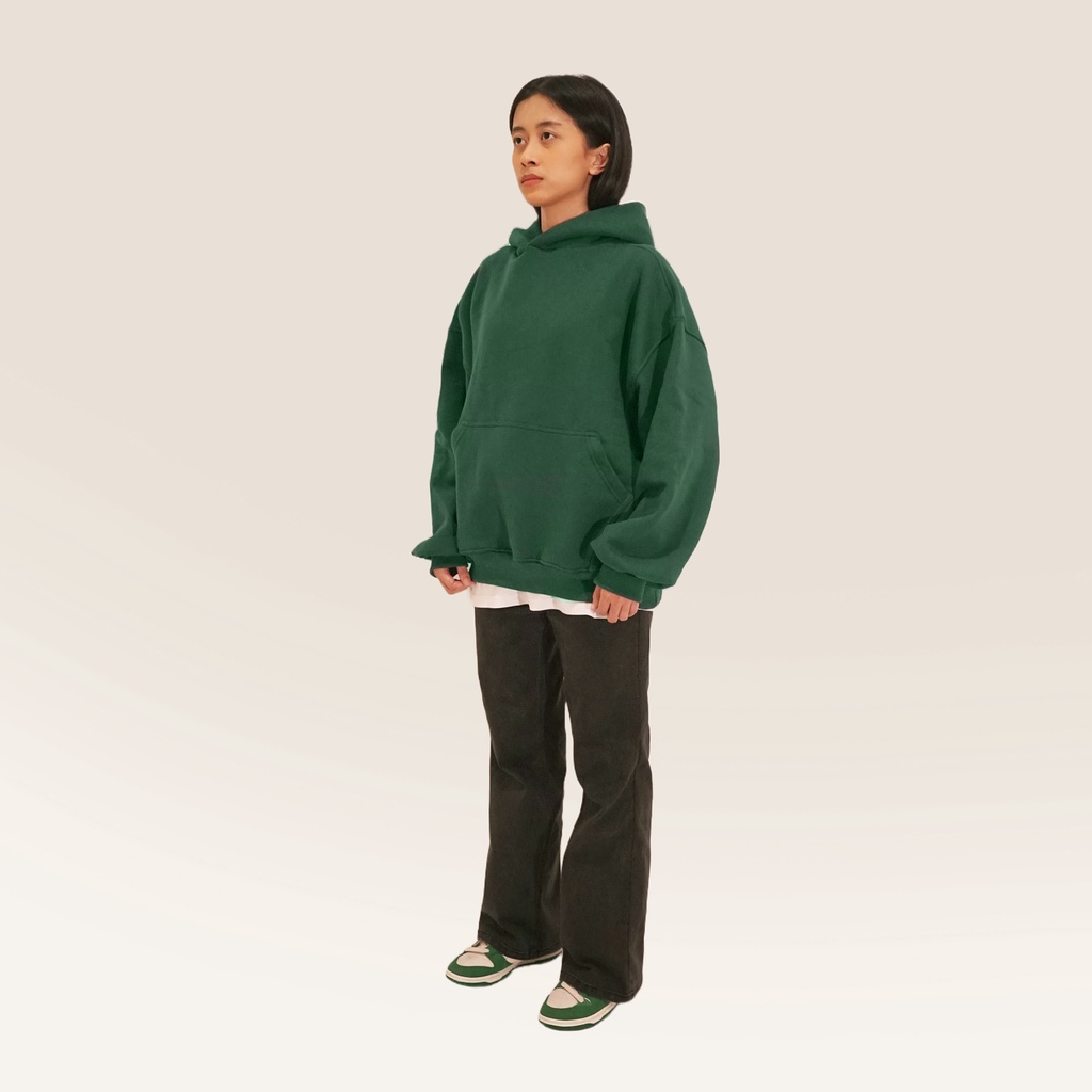 YESZY.MFG Boxy Fit Celtic Green Hoodie (375 GSM)