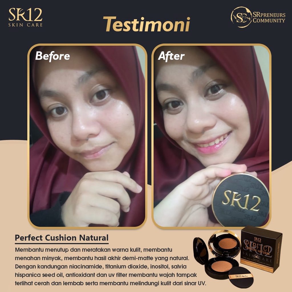 PERFECT CUSHION SR12 GLOWING FULL COVERAGE LONG LASTING OIL CONTROL