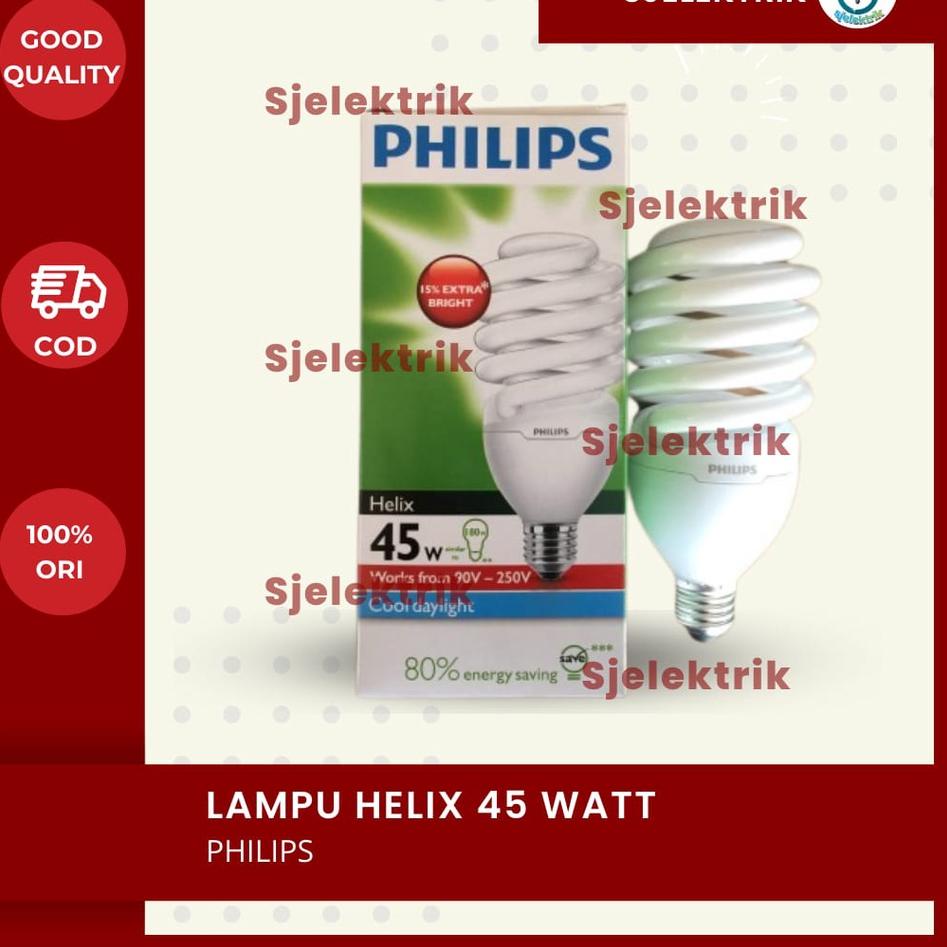 Special Lampu Philips Tornado Helix 45 Watt - 55 watt Philips Tornado 45 Watt Lampu Philip Helix Tor