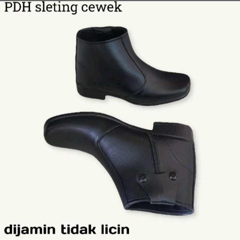 sepatu pdh wanita/sepatu satpam wanita