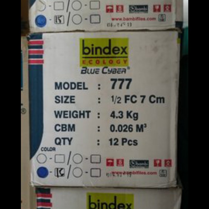 

Odner Bindex Kwitansi (A5) 7Cm Per Dus (12Bh) Htm & Biru