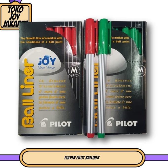 

[KODE HKCSD] PULPEN PILOT BALLINER / Merah / Hijau / Pena