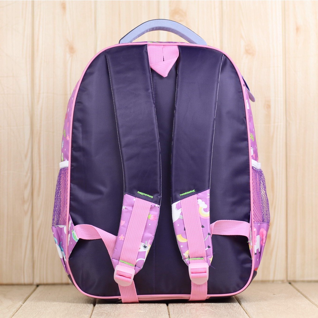 Tas Gendong Perempuan Kuda Pony Ungu Anak Anak Ransel Anak Murah Unicorn Lucu Fashion Anak Lucu Anak Tk Sd Bahan Dolby Tebal Free Rain Cover Bonus Tempat Pensil Perempuan Ungu