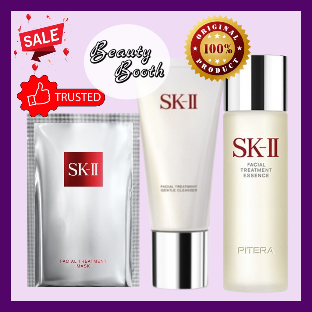 SK-II SKII SK2 FTE 75ml + Cleanser 120gr + FT Mask Facial Treatment