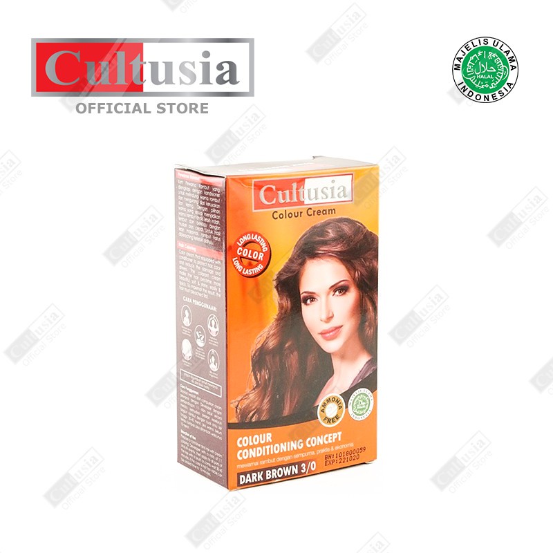 CULTUSIA HAIR COLOUR  30 3/0 DARK BROWN