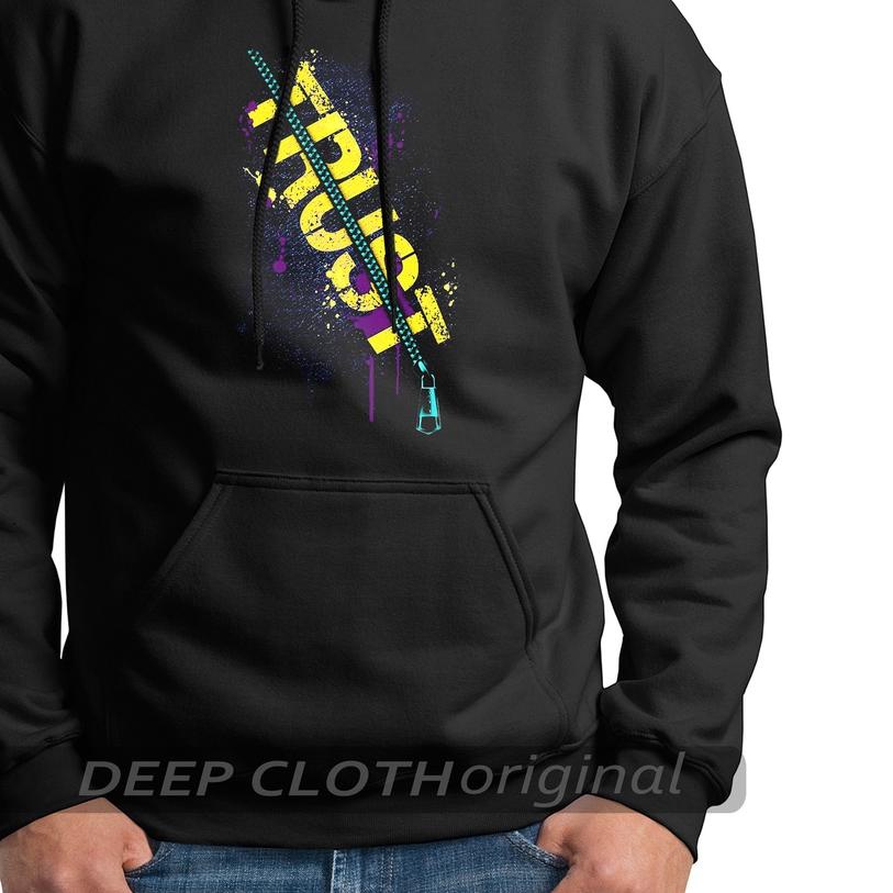 ☆ DEEPCLOTH -Switer Sweater Hoddie Pria / Sweater Deas off White Cowok Flecee Ukuran Jumbo XXL ●