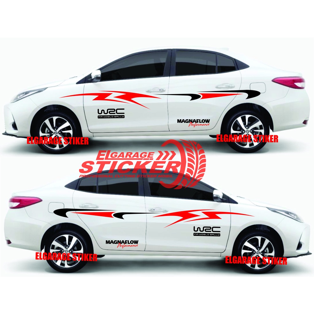 Stiker mobil sedan vios cutting stiker list strip body mobil vios city camry corolla
