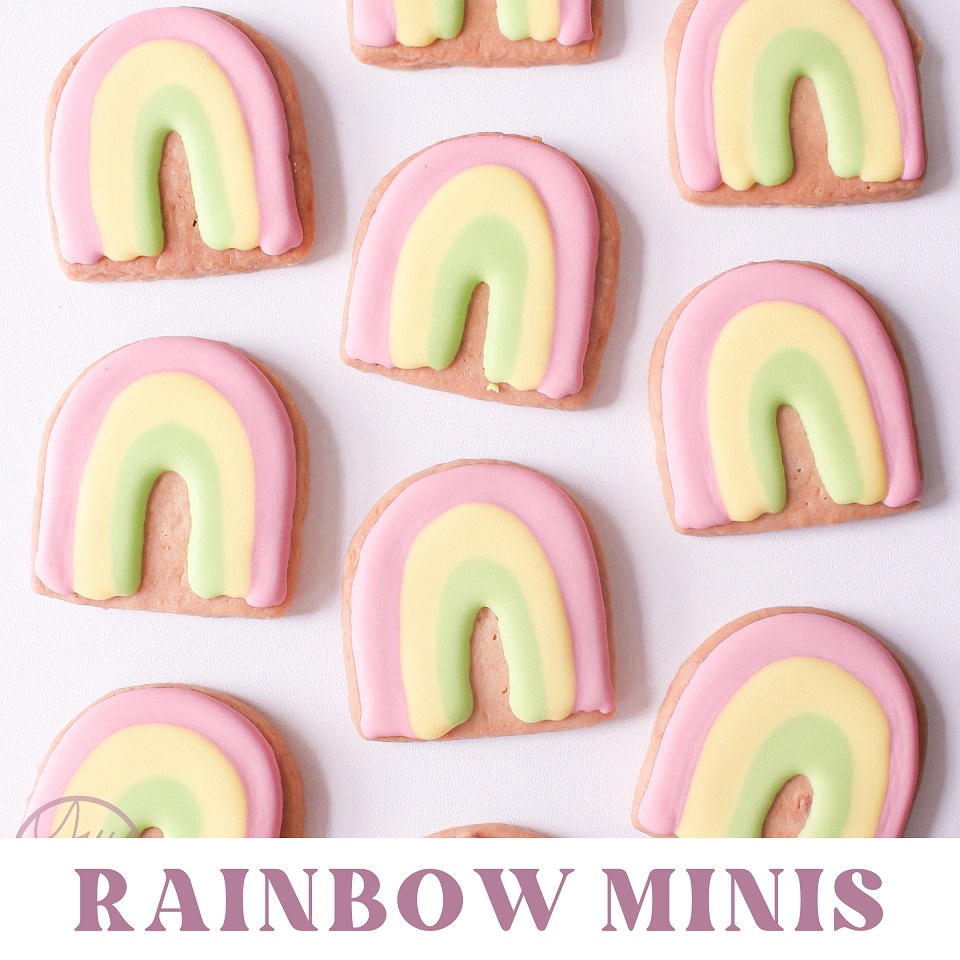 

Rainbow MINIS — Sugar Cookies / Decorated Cookies / Kukis Hias