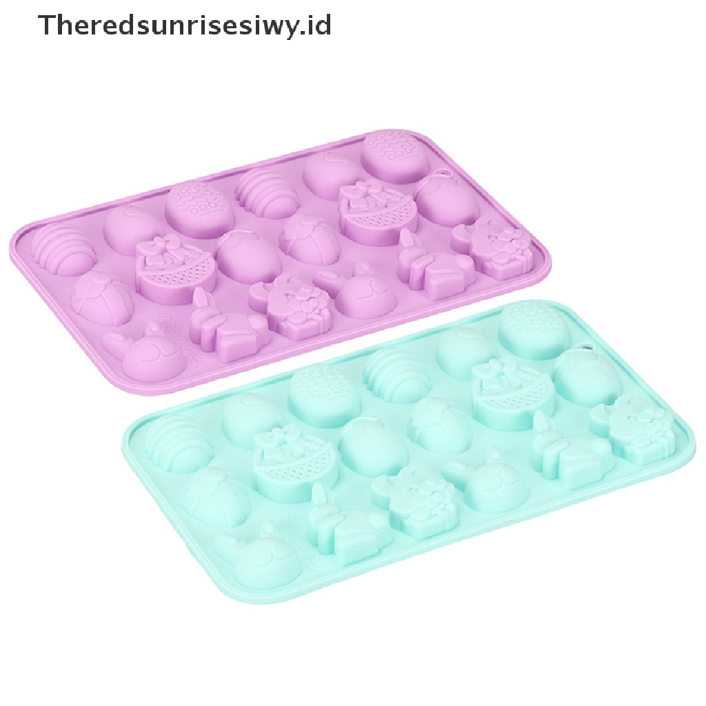 # Baju Lebaran # Easter Silicone Mold Rabbit Cetakan Kue Coklat Telur Berwarna Dekorasi Liburan Alat Baking Cetakan Sabun Manual Chocolates Mold~