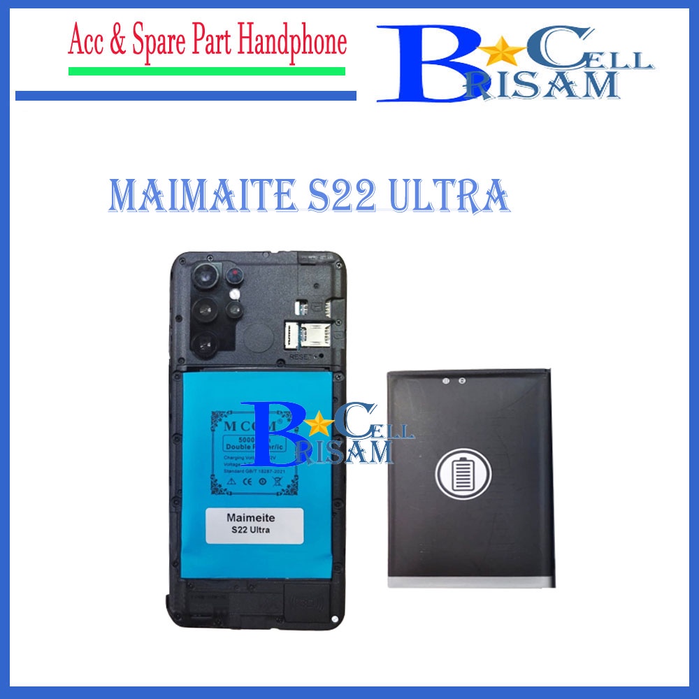 [ 5000mah ] - Baterai MCOM Maimeite S22 Utra - Original Baterei Batrei Batrai Batre Battre Batery Ba