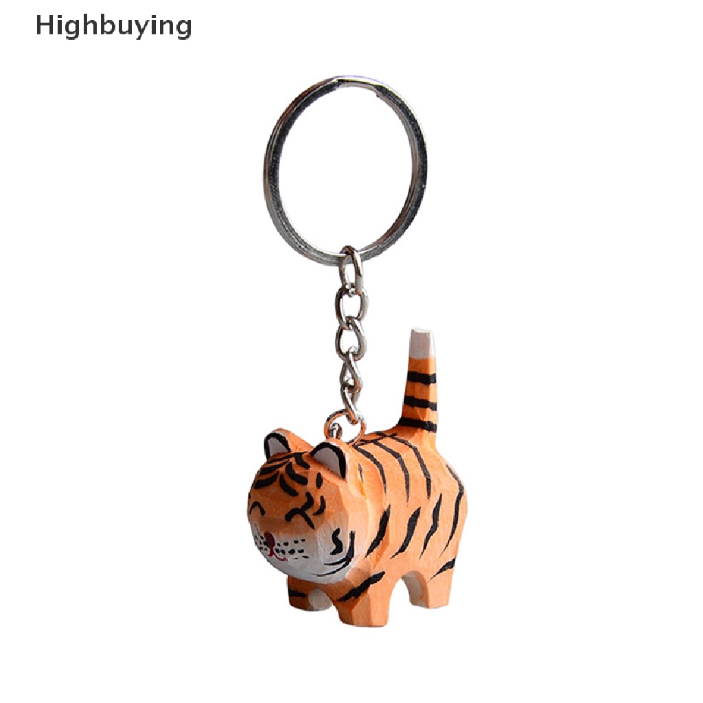 Hbid Murni Buatan Tangan Ukiran Kerajinan Harimau Ornamen Hewan Kecil Gantungan Kunci Siswa Ransel Liontin Kreatif Desktop Harimau Dekorasi Kerajinan Glory