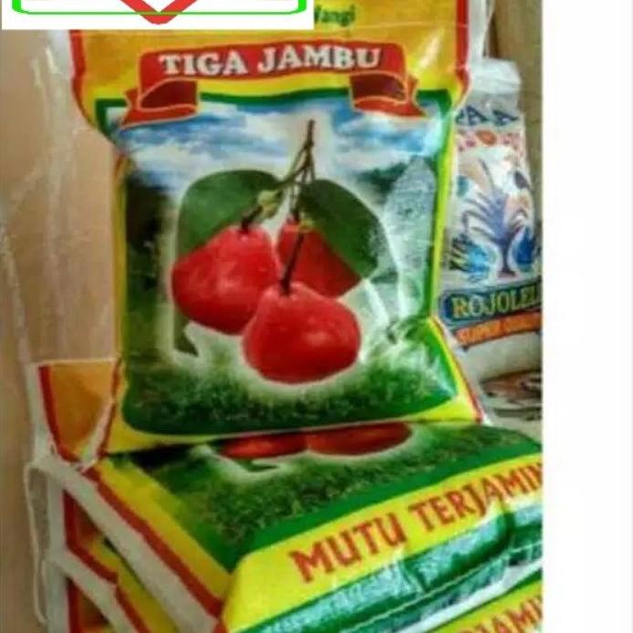 

☄ Beras merek tiga jambu 5kg[beras bulat] ✼