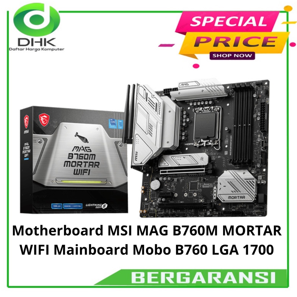 Motherboard MSI MAG B760M MORTAR WIFI Mainboard Mobo B760 LGA 1700