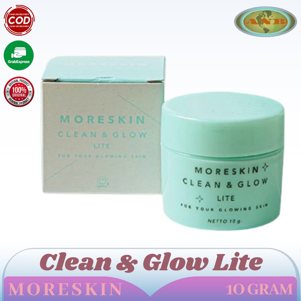 Moreskin Clean & Glow Lite - Cream Booster Ringan Untuk Kulit Sensitif - Menyamarkan Flek Hitam