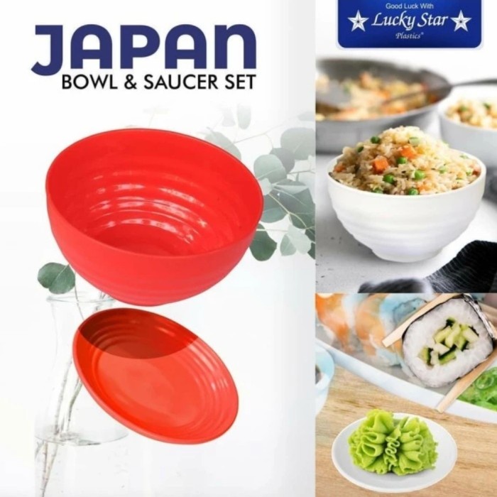 Mangkok Plastik Japan 6&quot; Deluxe 1252 DX Lucky Star