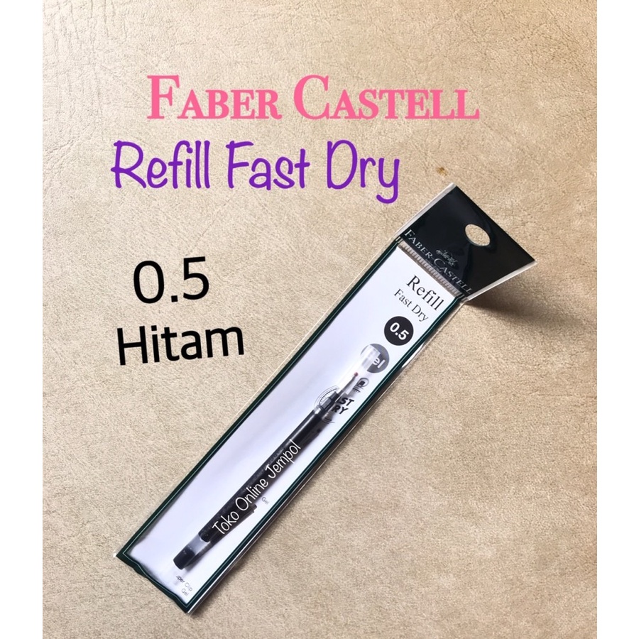 

REFILL 0,5 Fast Dry HITAM Faber Castell 640312 isi ulang pen