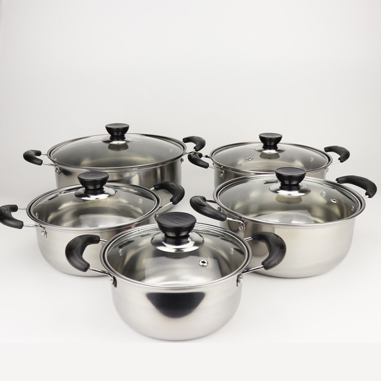 Panci Stainless Steel Set Muscle 5 Pcs / Panci Set Lengkap Premium