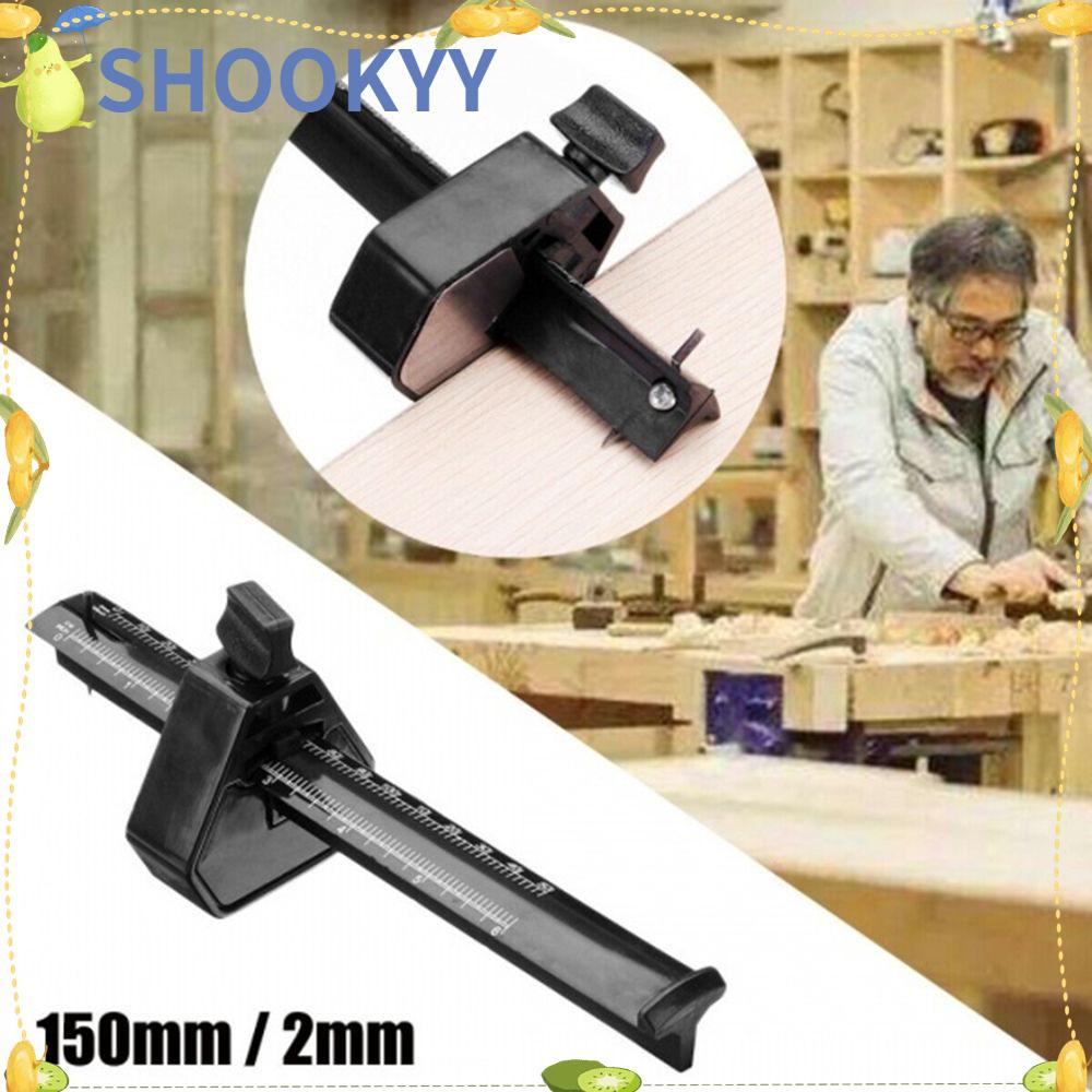 Chookyy 6 &quot;0-150mm Mortise Marking Gauge Profesional Dengan Scale Scraper Manual Woodworking