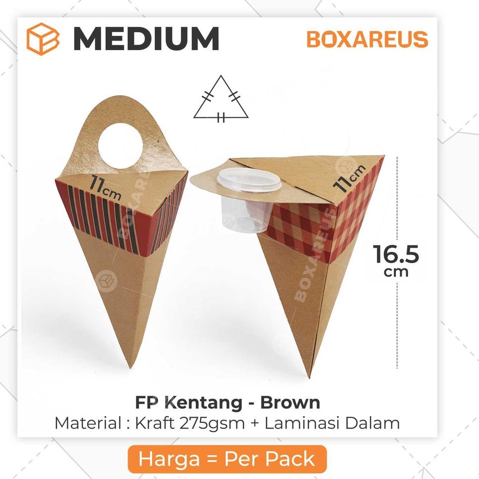 ► Box Kentang Goreng Dus French Fries Churros Ayam | FP Kentang Brown ❀