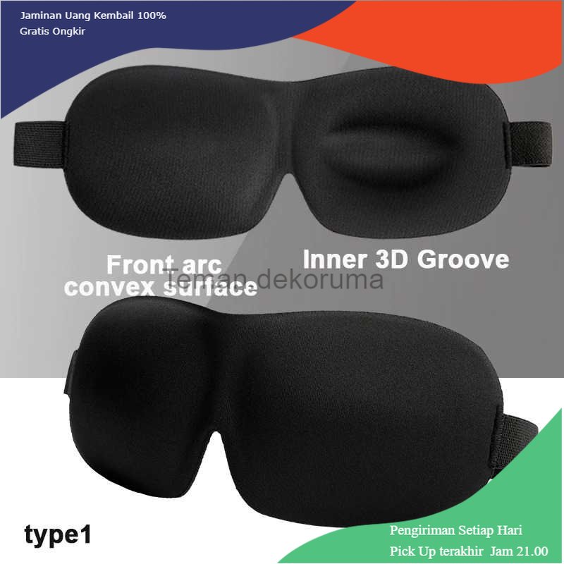 TD - TRV MERALL Soft 3D Sleeping Mask Penutup Mata Kacamata Tidur - LYZ09