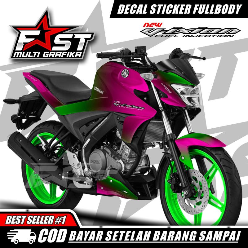 Stiker Motor Vixion New Fullbody Terbaru warna Bunglon