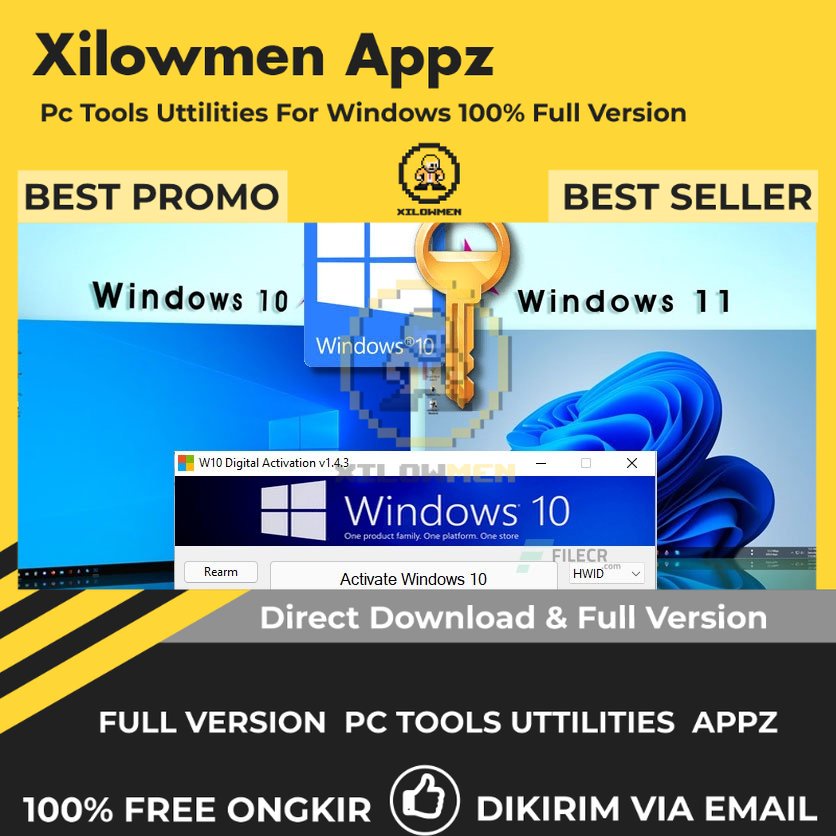 [Full Version] W10 Digital Activation Pro PC Tools Software Utilities Lifetime Win OS