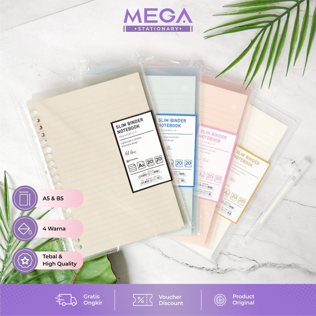 

Panmomo Slim File Binder Notebook