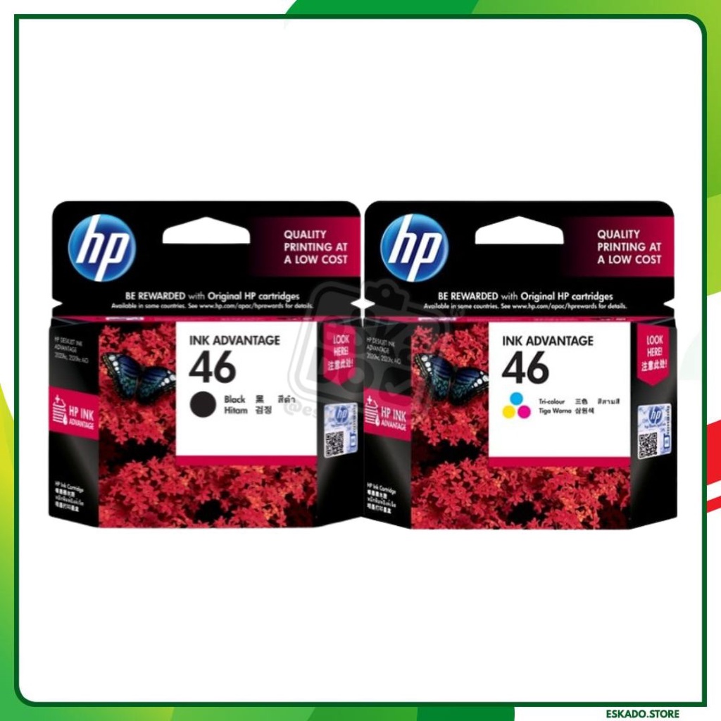 Catridge/Tinta HP 46 Black/Colour Original HP Ink Advantage